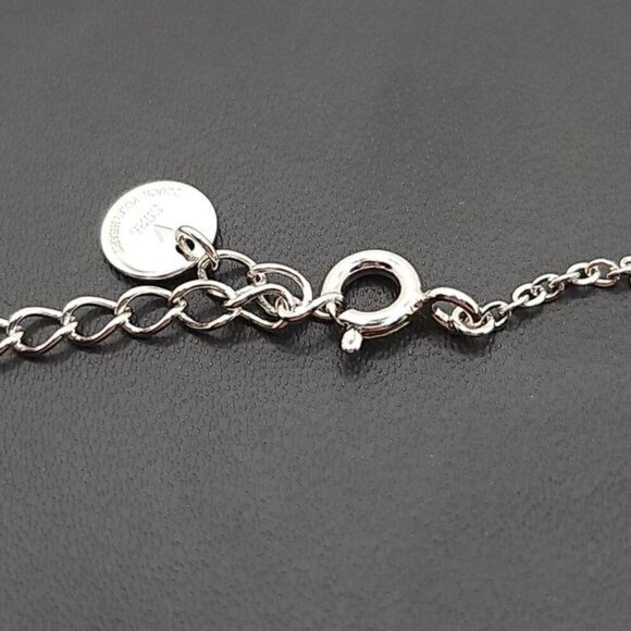 Sterling Silver Flower Pendant Necklace With Sparkling Center Stone (NWOT) - Picture 6 of 7